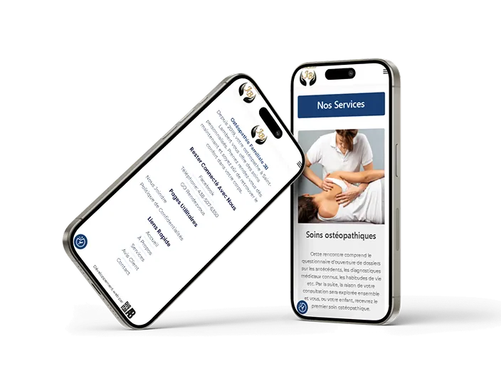 Conception Web & SEO Local — Ostéopathie Familiale J.B.